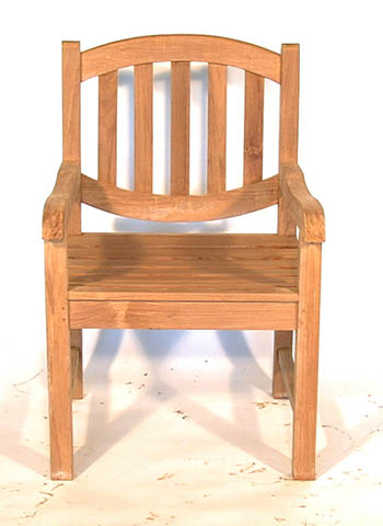 Boston Chair. Solid Teak Garden Furniture, Fireplace Mantels