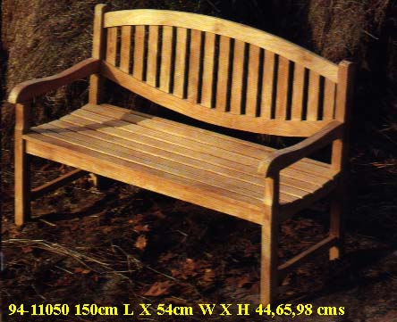 Boston Bench. Solid Teak Garden Furniture, Fireplace Mantels